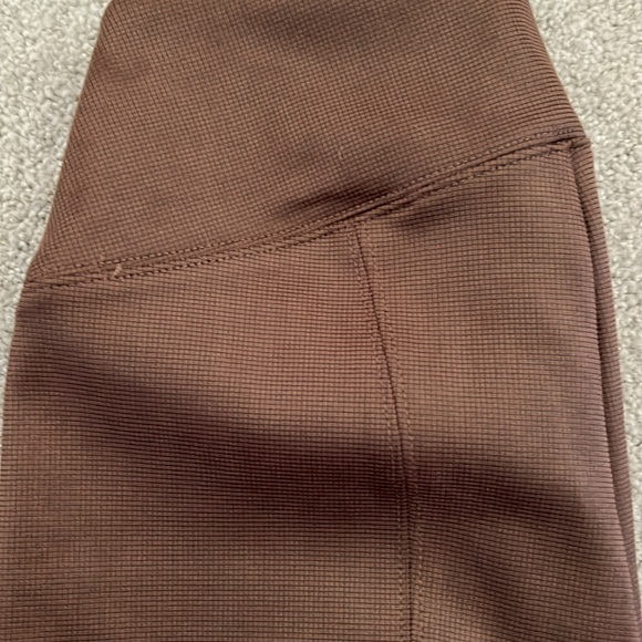 WHBM Brown suede leggings - Picture 2 of 6